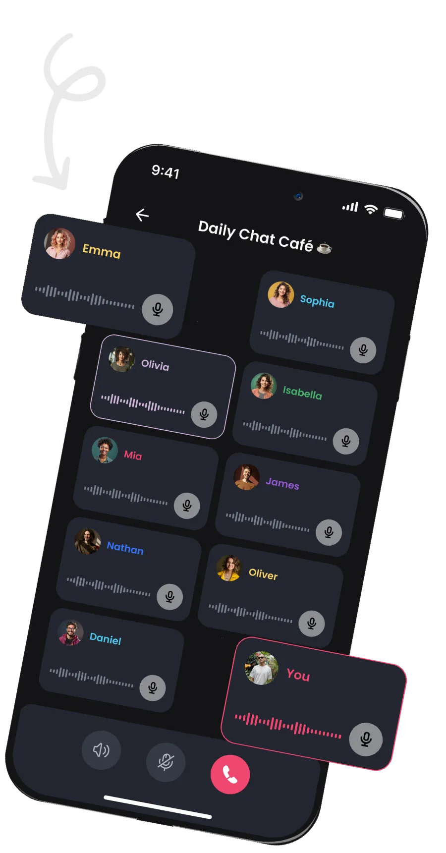 Enverson AI Multi-Agent Conversation Interface - Practice English with Multiple AI Personas