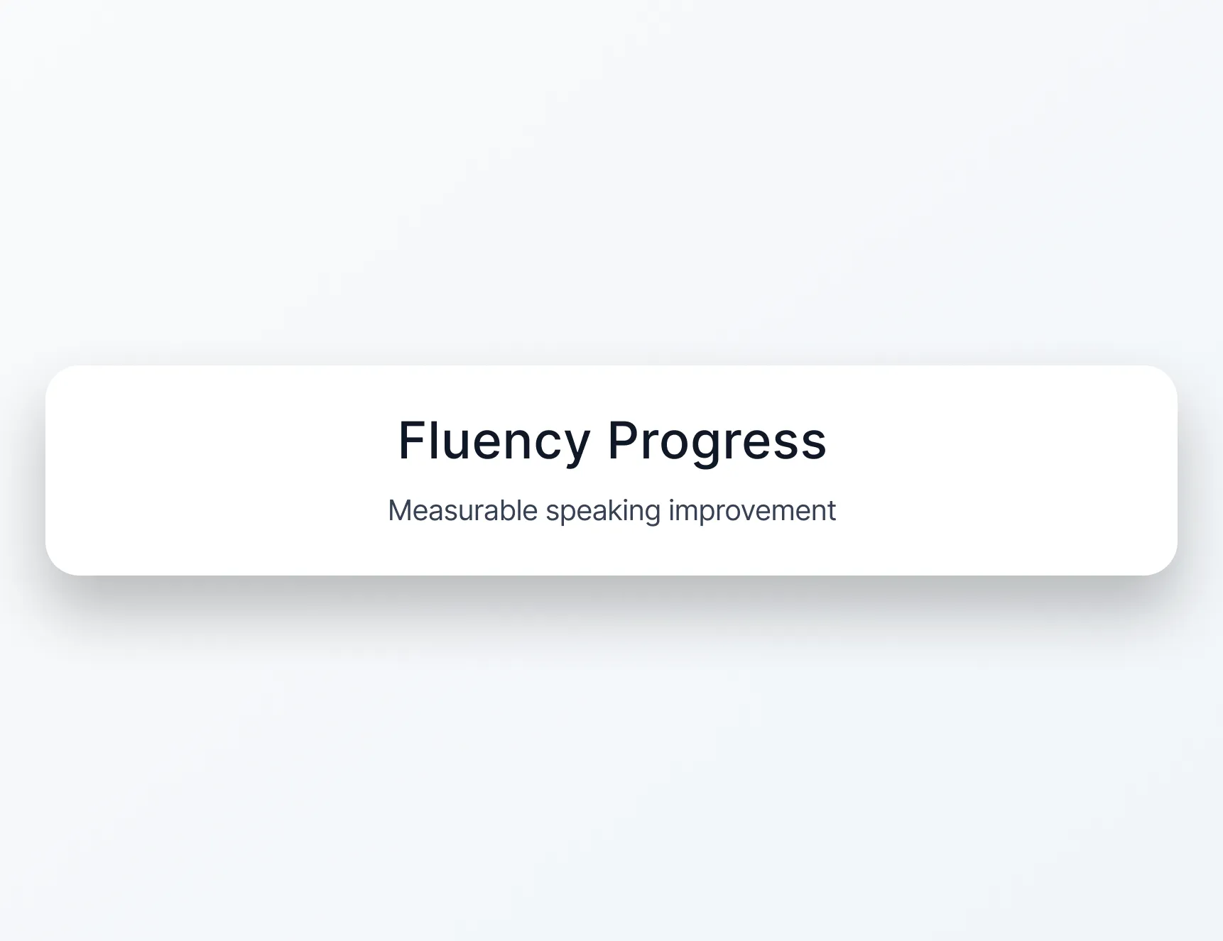 Enverson AI Fluency-Fortschritts-Dashboard mit messbarer Sprechverbesserung über Wochen